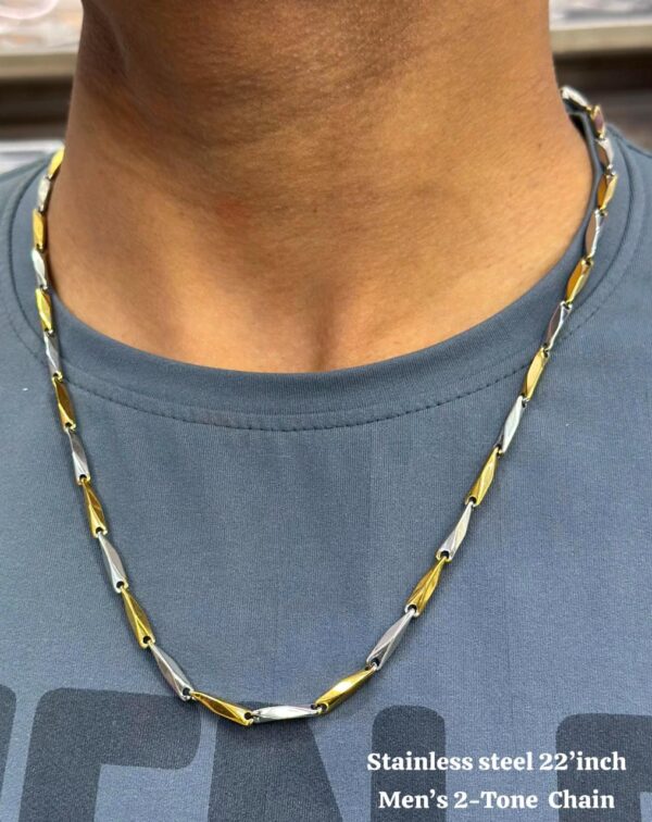 Men’s AntiTarnish Dual Tone Chains 22'inch