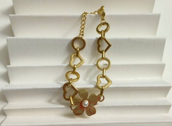 Bold 18k gold plated on stainless steel Anti tarnish Chain bracelet - Image 2