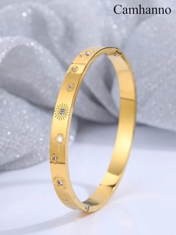 18k gold plated on 316L Stainless steel Antitarnish bracelet - Image 3