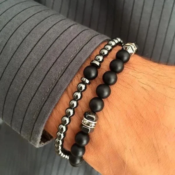 Beaded Classic Style Commute Round Copper Men's Bracelets