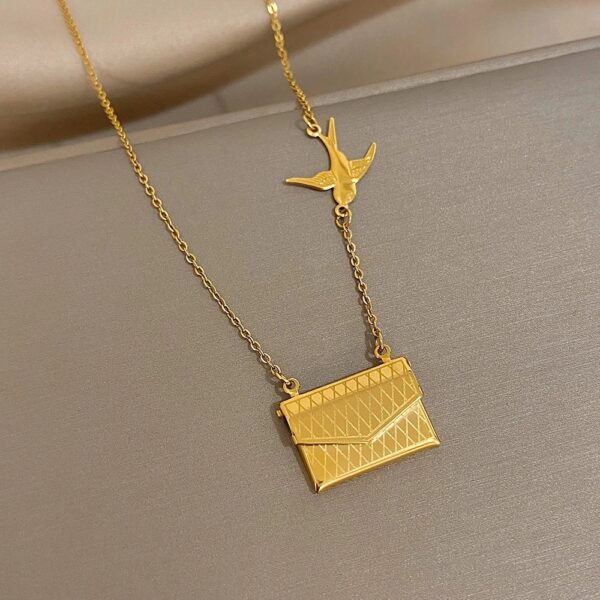 18K Gold Antitarnish necklace(without message card)