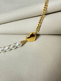 Amour heart pendant 18k Antitarnish Multilayer 316L stainless steel necklace waterproof