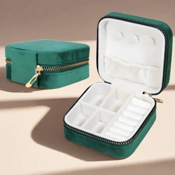 Emerald Velvet Travel jewellery case Top-Notch  imported product