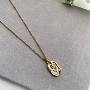 Stella 2.0 high fashioned minimal-18k gold Antitarnish 316L stainless steel necklace waterproof