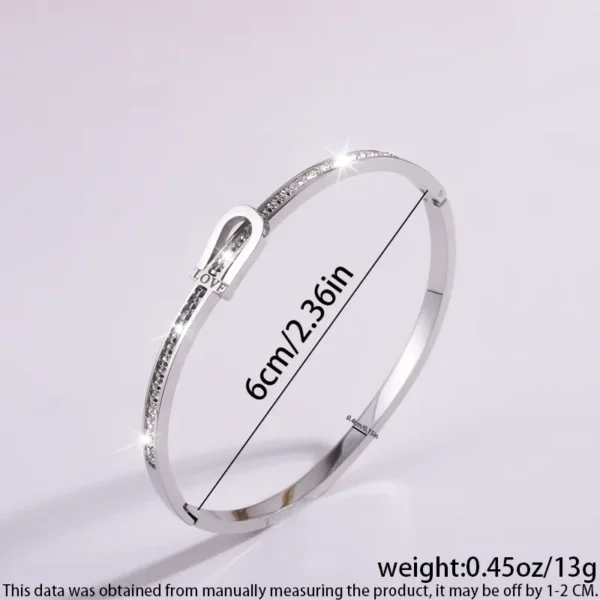 Antitarnish Silver plated on 304 stain less steel bracelet - Image 2