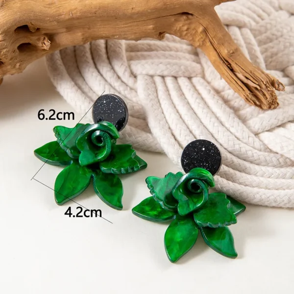 Vacation Bohemian Simple Style Flower Arylic Ear Studs - Image 3