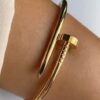 Nail it simple style 18k gold plated anti tarnish bracelet - Image 2