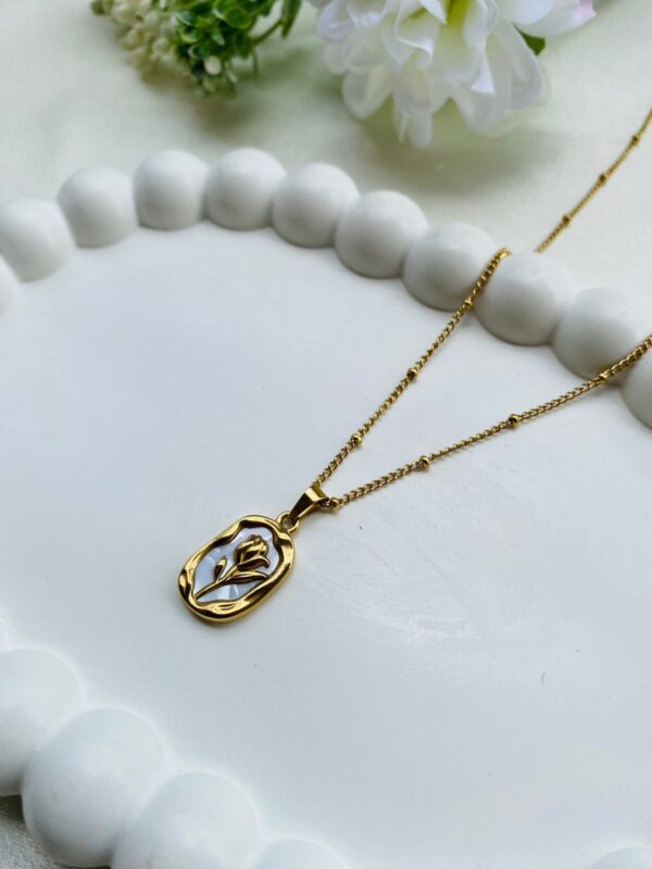 Stella 2.0 high fashioned minimal-18k gold Antitarnish 316L stainless steel necklace waterproof - Image 2