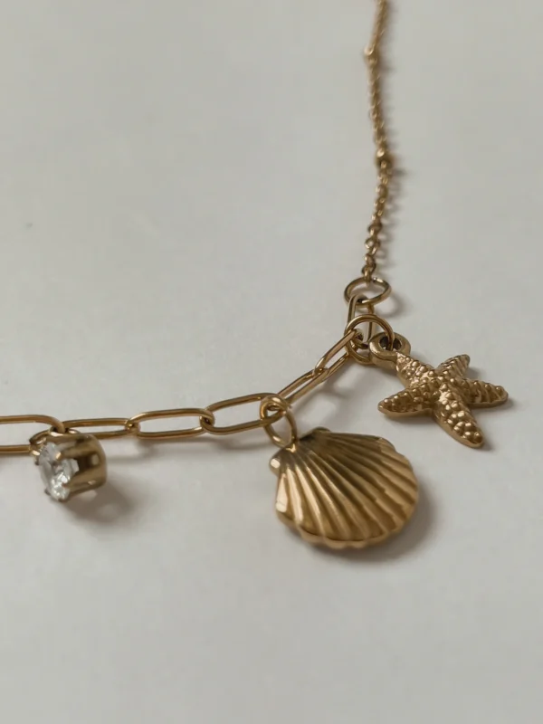 18K Gold Plated Marine necklace - Image 2