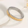 Unisex Anti tarnish/Wrap around Inter-Plane 18k gold on stainless steel Bracelet - Image 2