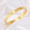 18k gold plated on 316L Stainless steel Antitarnish bracelet - Image 4