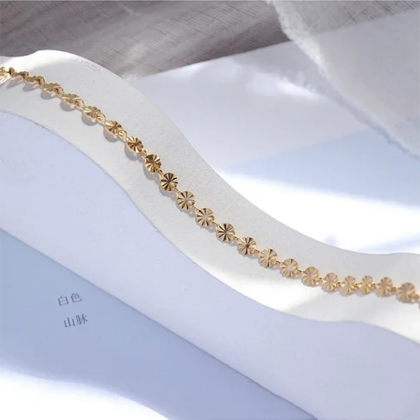 18k Gold gleam stainless steel Antitarnish Jewel bracelet - Image 2