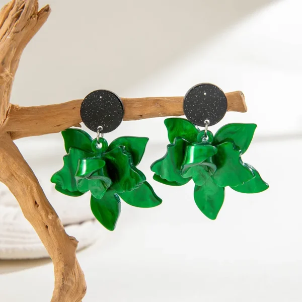 Vacation Bohemian Simple Style Flower Arylic Ear Studs - Image 4