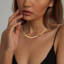 18k gold plated on stainless steel Snake chain