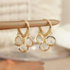 Elegant Modern Style Geometric Plating Inlay Opal Opal Drop Earrings - Image 7