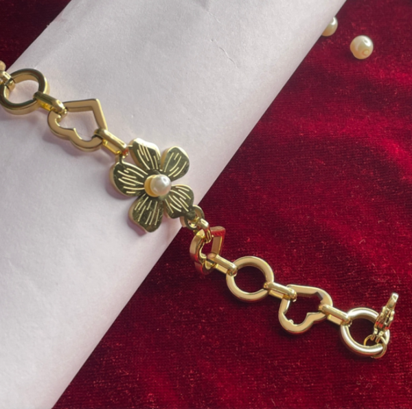 Bold 18k gold plated on stainless steel Anti tarnish Chain bracelet