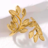 18k gold plated Antitarnish open ring - Image 5