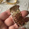 18k gold plated on 316L stainless steel golden cuff bracelet - Image 6