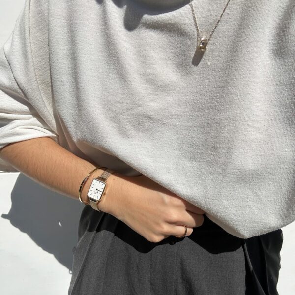 18K gold plated on 316L stainless steel Daniel Wellington replica Kada - Image 2