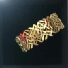18k gold plated on 316L stainless steel golden cuff bracelet - Image 2