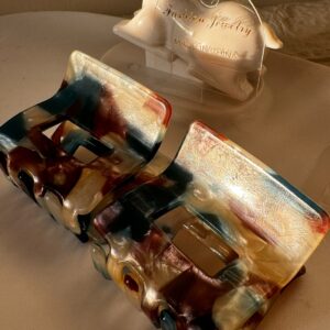 1 piece marble pattern premium quality holographic Korean hairclip