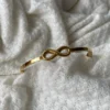 18k gold plated on 316L stainless steel Infinity bracelet - Image 2