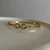 18k gold plated on 316L stainless steel Infinity bracelet