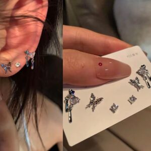 3 pairs korean Ultra mini studs