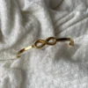18k gold plated on 316L stainless steel Infinity bracelet - Image 5