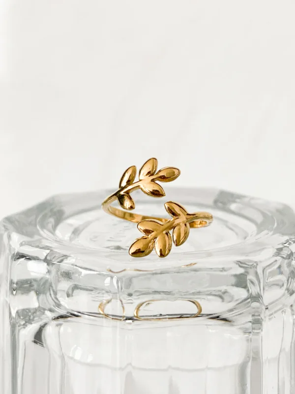 Stainless Steel 18k Gold Plated climber ring waterproof