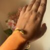 18K gold plated on 316L stainless steel Snake cuff - Image 2