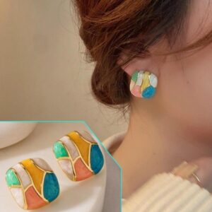 Multi color marble lite weight stud