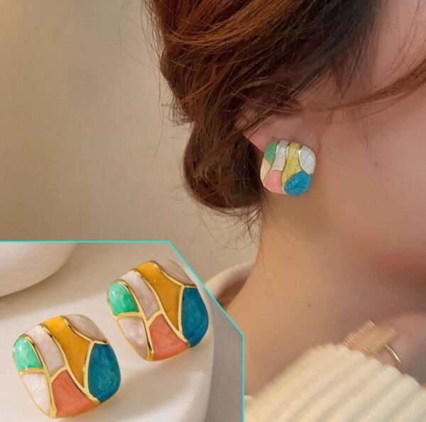 Multi color marble lite weight stud