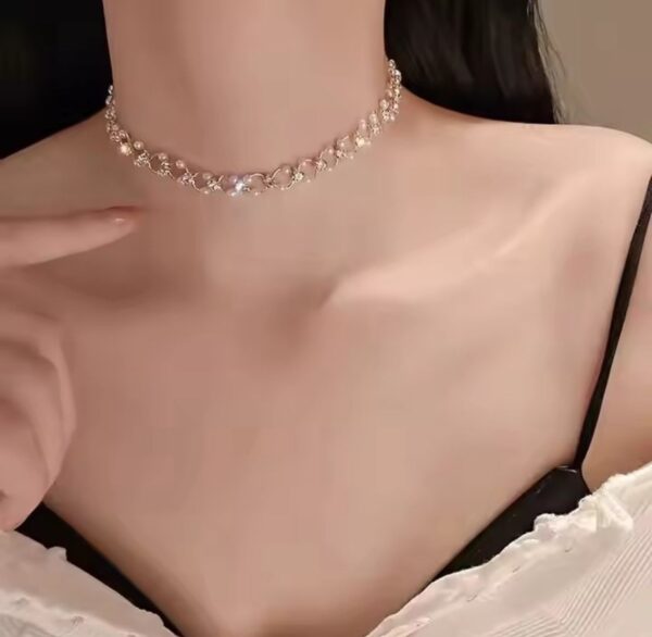 Full shine stone choker necklace for kids/ adults