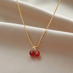 Fashion strawberry pendant necklace for kids/ adults