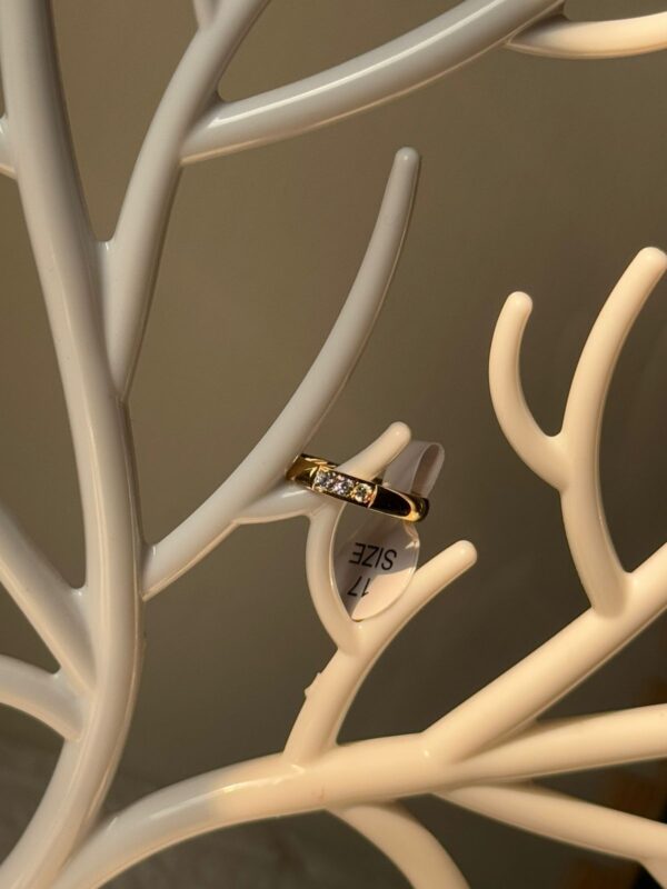 18k gold plated on stainless steel minimal ring waterproof(3)