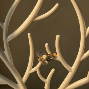 18k gold plated on stainless steel minimal ring waterproof(10)