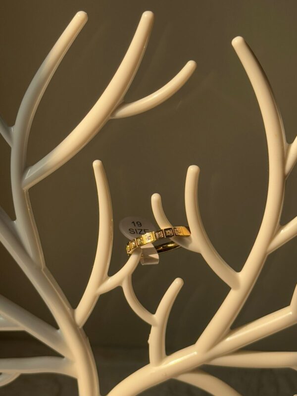 18k gold plated on stainless steel minimal ring waterproof(10)