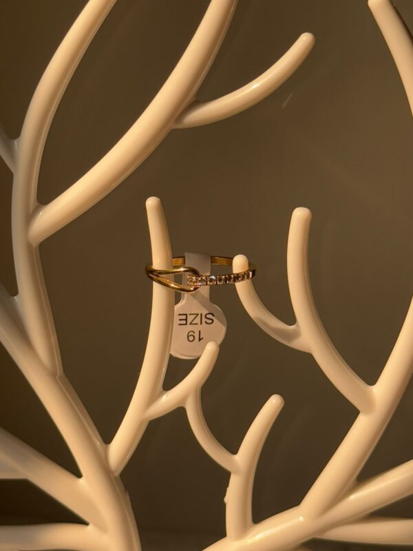 18k gold plated on stainless steel minimal ring waterproof(11) - Image 2