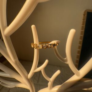 18k gold plated on stainless steel minimal ring waterproof(12)