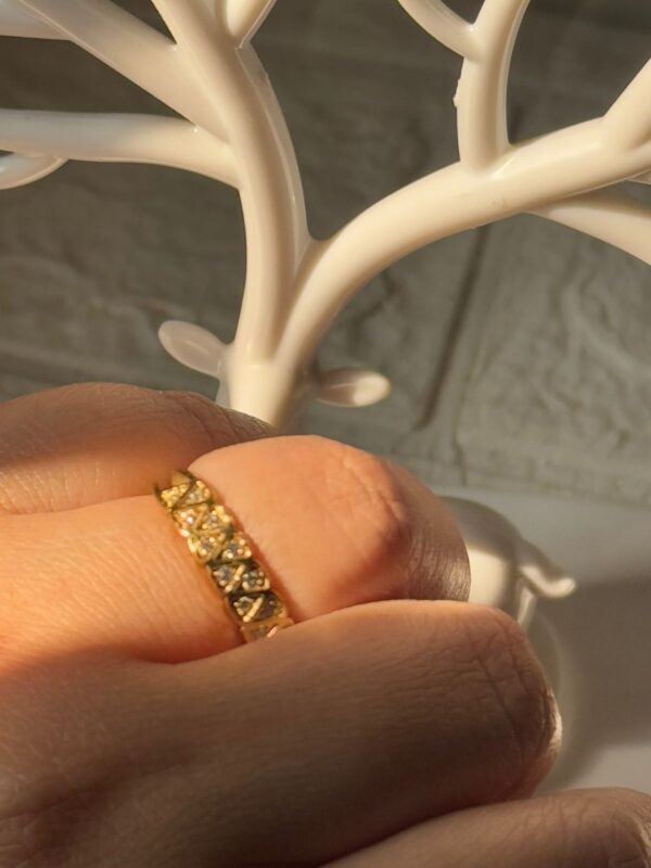 18k gold plated on stainless steel minimal ring waterproof(17) - Image 3