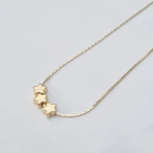 18k gold plated on Stainless Steel Anti Tarnish Medium star size necklace