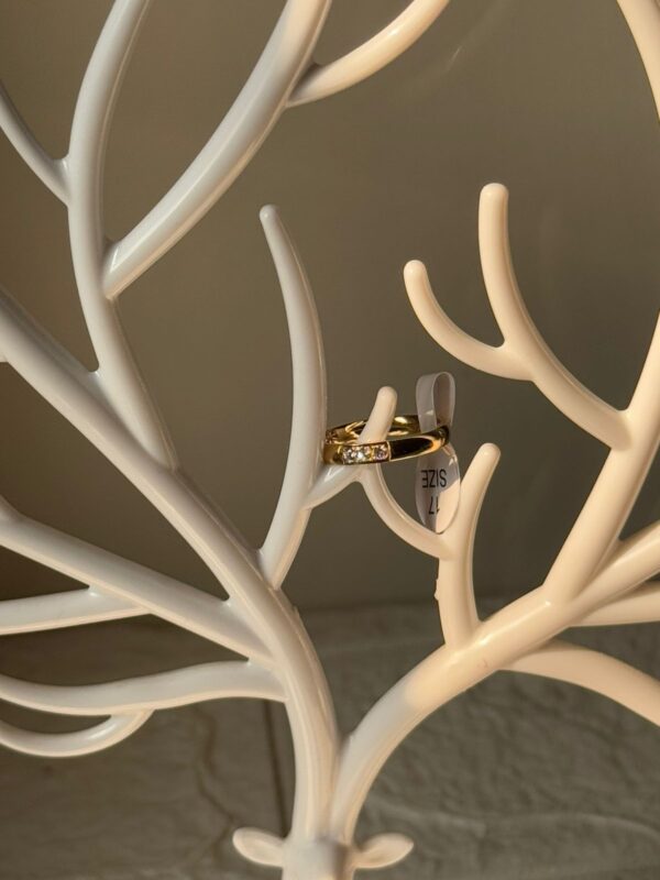 18k gold plated on stainless steel minimal ring waterproof(3) - Image 2