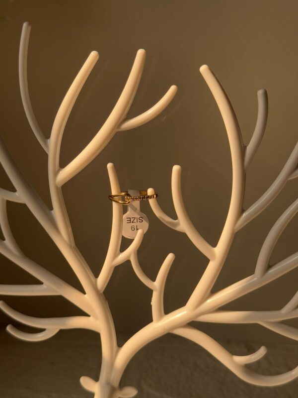 18k gold plated on stainless steel minimal ring waterproof(11) - Image 3