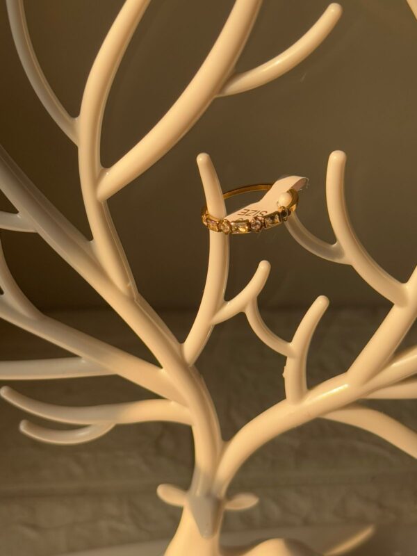 18k gold plated on stainless steel minimal ring waterproof(12) - Image 2