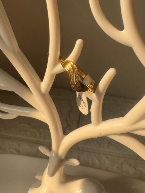 18k gold plated on stainless steel minimal ring waterproof(22) - Image 3
