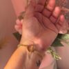 18k gold plated on stainless steel infinity two layer chain bracelet(For medium to large wrist) - Image 3