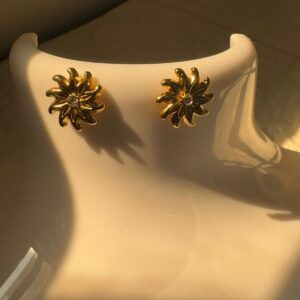 18k Gold plated on stainless steel chakra Antitarnish stud