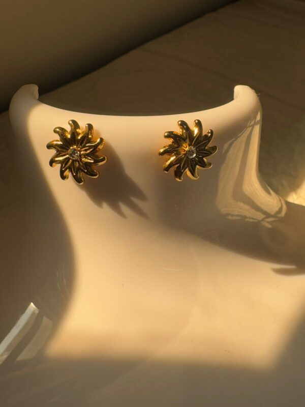 18k Gold plated on stainless steel chakra Antitarnish stud
