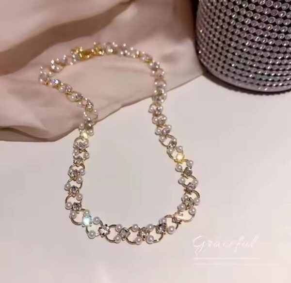 Full shine stone choker necklace for kids/ adults - Image 3